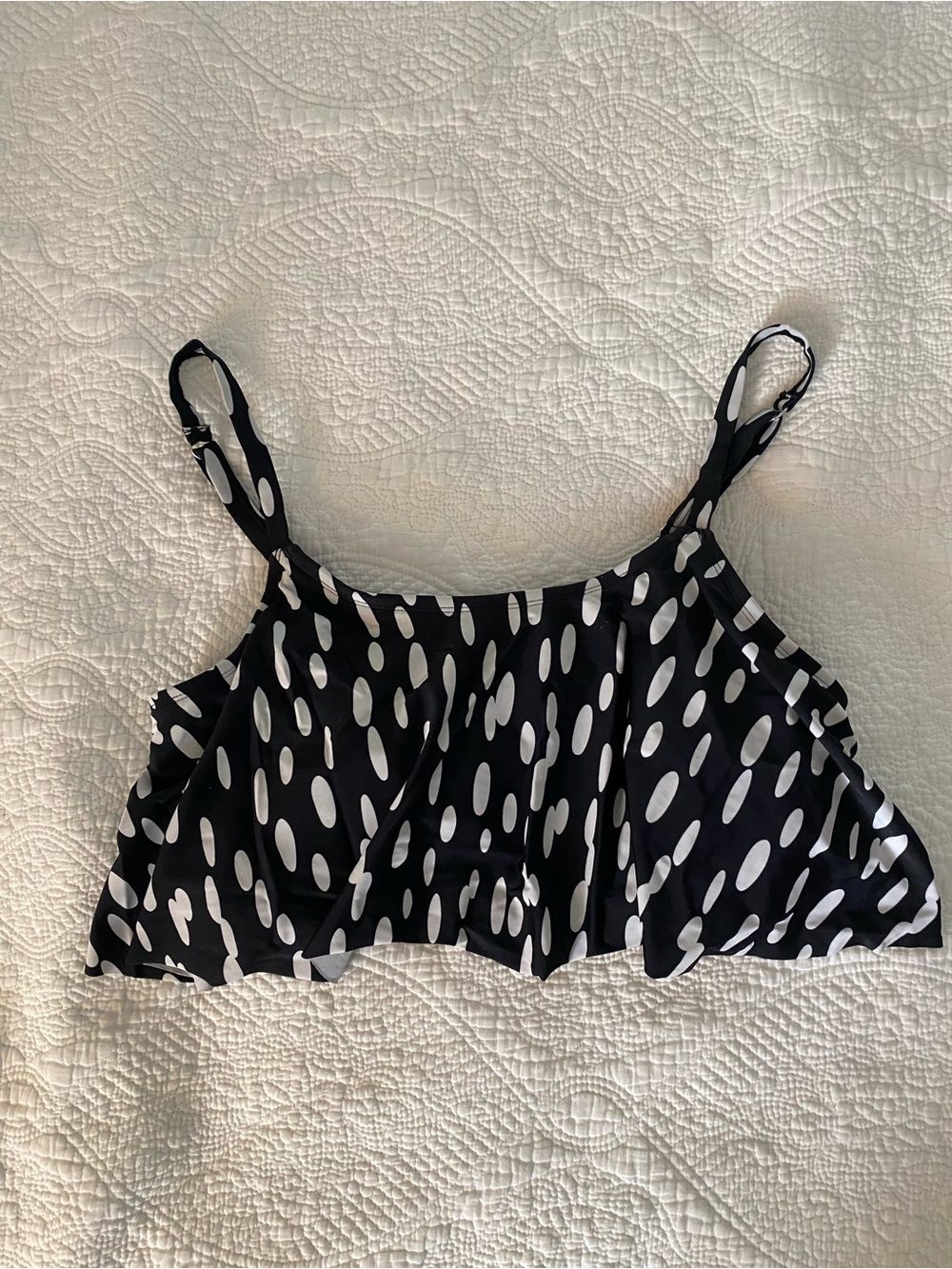 Shapermint Essentials Ruffled Swim Bikini Top XL